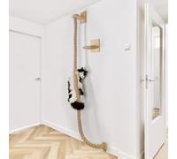 Escalador para Gatos Montado en la Pared, Poste Rascador de Cuerda, Muebles de Pared para Gatos, Estante para Perchas Gatos, Estantes Pared para Gatos Escalones Gatos para Escalar