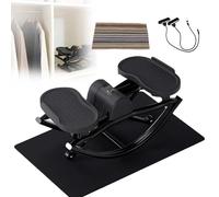 Escaladora Oscilante, Apoya El Equilibrio, Máquina De Escaladora Lateral De Bajo Impacto, 50x25x25cm, Equipo De Ejercicio Compacto, Superficie Antideslizante, Adecuado para Principiantes(Black)