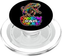 Escalas arcoíris para Todos los Dinosaurios rugientes PopSockets PopGrip para MagSafe