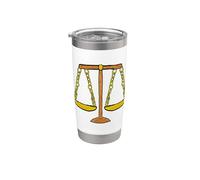 Escalas de justicia Vaso térmico de acero inoxidable de doble pared