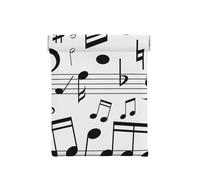 Escalas de Notas Musicales Negras, Squeeze Top Wallet Bolsa de Almacenamiento para Mujer Monedero pequeño Bolsa de Cambio