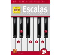 Escalas para el piano en 3D - 1 Libro + 1 CD + 1 DVD