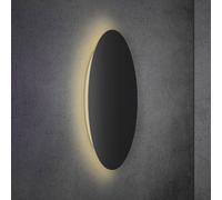 Escale Blad Aplique de pared LED negro mate Ø 79 cm