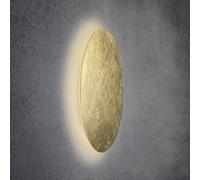 Escale Blade aplique LED, pan de oro, Ø 79 cm