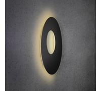 Escale Blade Open Aplique de pared LED negro Ø 59 cm