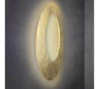 Escale Blade Open Aplique de pared LED pan de oro Ø 95cm
