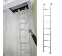 Escalera Ajustable para litera/Escalera Colgante para Dormitorio, Escalera Corta de Metal para Cama Individual con 4 Ganchos, Escalera Infantil para Subir a la Escuela o residencia estudiant