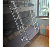 Escalera ajustable para literas de hierro con ganchos, diseño de ahorro de espacio para dormitorios y hogares, ideal para espacios reducidos, construcción resistente