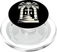 Escalera al Cielo Cráneo Blackwork Tattoo Flash PopSockets PopGrip para MagSafe