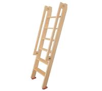 Escalera alta de madera para litera con pasamanos, peldaños de 3.7 pulgadas de ancho, escalera de repuesto para cama elevada, de 3 a 7 escalones, ideal para remolques de viaje y escuelas