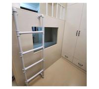 Escalera alta para litera de acceso a la litera blanca de 7.4 pies (226.1 cm) para camas individuales, ideal para espacios reducidos y sótanos y diseño Slish
