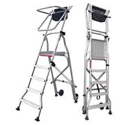Escalera Aluminio Profesional. FARAONE. LCS (PL5. 5peldaños)