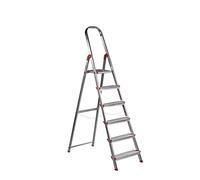 Escalera Aluminio Rolser Norma 220 6 Peldaños Anchos. Certificada según Norma Europea EN-131 para Uso doméstico y Profesional.