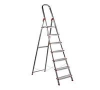 Escalera Aluminio Rolser Norma 220 7 Peldaños Anchos. Certificada según Norma Europea EN-131 para Uso doméstico y Profesional.