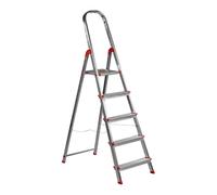 Escalera aluminio rolser unica 5 peldaños. certificada según norma e