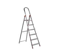 Escalera Aluminio Rolser Unica 6 Peldaños. Certificada según Norma Europea EN-131 para Uso doméstico y Profesional.