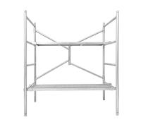 Escalera andamio móvil, Plataforma andamio de Acero Plegable, diseño Antideslizante para Limpieza de vehículos recreativos, Pintura de Paredes Altas, Paneles de Yeso, decoración del hogar, u