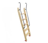 Escalera antideslizante para litera con pasamanos y almohadillas de goma, escalera de madera para camas altas, loft, dormitorio, uso de caravana, se adapta a camas de 49 a 88 pulgadas de altura