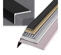 Escalera antideslizante | Protector de aluminio | Anchos disponibles: 30 mm, 50 mm, 70 mm, 100 mm | Longitud: 900 mm | Diseño inoxidable para seguridad e ili