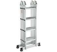 Escalera Articulada Plegable Multifunción Aluminio 4x4 Escalones 4,70m de Altura