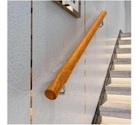 Escalera beige - Escalera de madera de 3,6 m para escaleras y elegante solución de seguridad, perfecta para uso doméstico, longitud ajustable de 1 a 20 pies