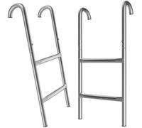 Escalera cama elástica metal 66x30x12cm 2 peldaños