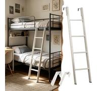 Escalera Cama Litera Escalera Litera Doble Tipo Loft Dormitorio Universitario, Escalera Litera Superior con Gancho, 116 120 130 135 140 150 160 170 180cm Escalera Lateral Delantera(135cm/53")