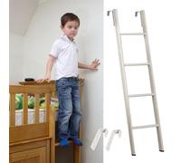 Escalera Cama Litera Escalera para Litera con Dos Camas Individuales en Residencias Rurales, Escalera Metálica para Literas de Niños y Adultos con Patas Antideslizantes, Reemplazable(116cm/45")