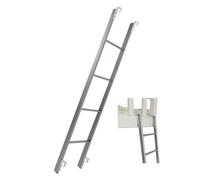Escalera Colgante Blanca para literas, Escalera metálica de Camping con Ganchos Ajustables, Escalera para autocaravanas, 150 kg (330 LB). (Tamaño)