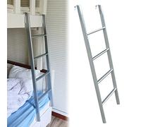 Escalera Colgante para literas, Plateada, para dormitorios, Universal, para autocaravanas, Camas elevables y lofts, 130 cm/51 cm/46 cm de Alto (tamaño: 130 cm/51 cm)