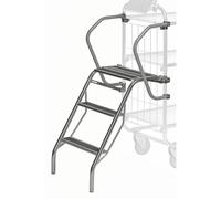Escalera con dos asas Kongamek, para carro básico modular con carga máx. de 200 kg
