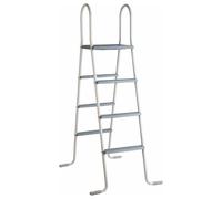 Escalera con plataforma para piscinas elevadas 120-132 cm