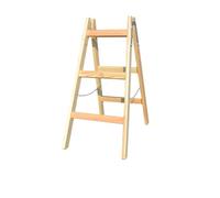 Escalera de 3 peldaños de madera, escalera de pintor multifunción