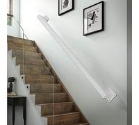 Escalera de acero inoxidable de 1 m a 3 m, longitud ajustable, para interiores y exteriores, antideslizante, antioxidante, soporte de pared para hogar, villa y apartamento, tamaño de 540 cm