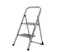 Escalera de Acero Resistente, peldaños de Goma Antideslizante, pies Antideslizantes, Escalera de Plataforma compacta con asa, escalones Plegables de Seguridad con Capacidad máxima de 150 kg Tough