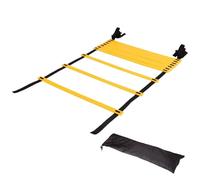 Escalera de agilidad - Escalera de fútbol, entrenamiento de velocidad, rejilla de agilidad para fitness, práctica de almacenamiento incluida, ejercicio de configuración instantánea para deportes