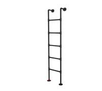 Escalera de Alta Resistencia for Loft, tamaño Personalizable for literas, Escalera de Escape for pozos de Ventana, Capacidad de 150 kg(Black,155cm)