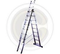 Escalera de Aluminio A Tres Rampas Conjunto Alto Máxima CM 426-3X7 Pasos