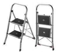 Escalera de aluminio KADAX con capacidad de carga de hasta 150 kg, con patas ...