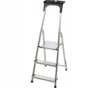 Escalera de aluminio KADAX, escalera de mano hasta 125 kg, escalera de...