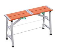 Escalera de andamio ajustable de aluminio resistente, banco de trabajo portátil de 330 libras de capacidad para renovación del hogar, construcción y proyectos de lugares altos