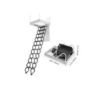 Escalera de Ático Retráctil-Duoku-Capacidad de Carga 299,4 kg-Adecuada para una Altura de Instalación de 2,6 a 2,85 m