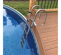 Escalera De Baño Escalera Plegable para Piscina Barcos, Barcos Acero Inoxidable Cubierta Yates con Escalones Antideslizantes, Natación Pasamanos Y Pedal Ancho 4 Carga 150 Kg