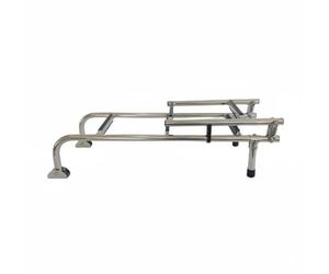 ＡＷＨＡＯ Escalera de Barco de 5 Peldaños Pasamanos Auxiliar Escalera Marina Plegable Acabado Brillante Accesorio Náutico para Autocaravana