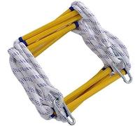 Escalera de Cuerda Emergencia Escape Incendios Nylon Reutilizable for Adultos con Gancho Ventana Escape y balcón(3M)