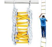 Escalera de Cuerda Emergencia ignífuga 10M for despliegue rápido, Escalera Rescate fácil evacuación y Escalada(18m/59ft)