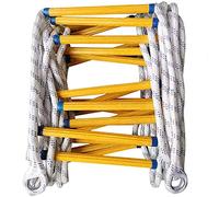 Escalera de cuerda, Escalera de emergencia de resina antideslizante, cuerda blanda de poliéster resistente al desgaste, 10 m/32,8 pies(18M/59.1Ft)