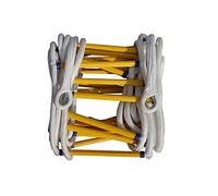 Escalera de Cuerda, Escalera de Rescate para el hogar, Escalera de Seguridad de Emergencia, Escalera de Emergencia para niños y Adultos, Capacidad de Carga de hasta 420 kg/5 m