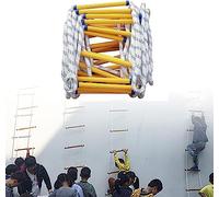 Escalera de Cuerda Escape Incendios, Escalera Ventana portátil, Vida Suave evacuación, Reutilizable for Techo y casa árbol(20m/65.6ft)