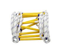 Escalera de Cuerda for Incendios con mosquetones Resistentes - Extensible emergencia/20 m(10M)